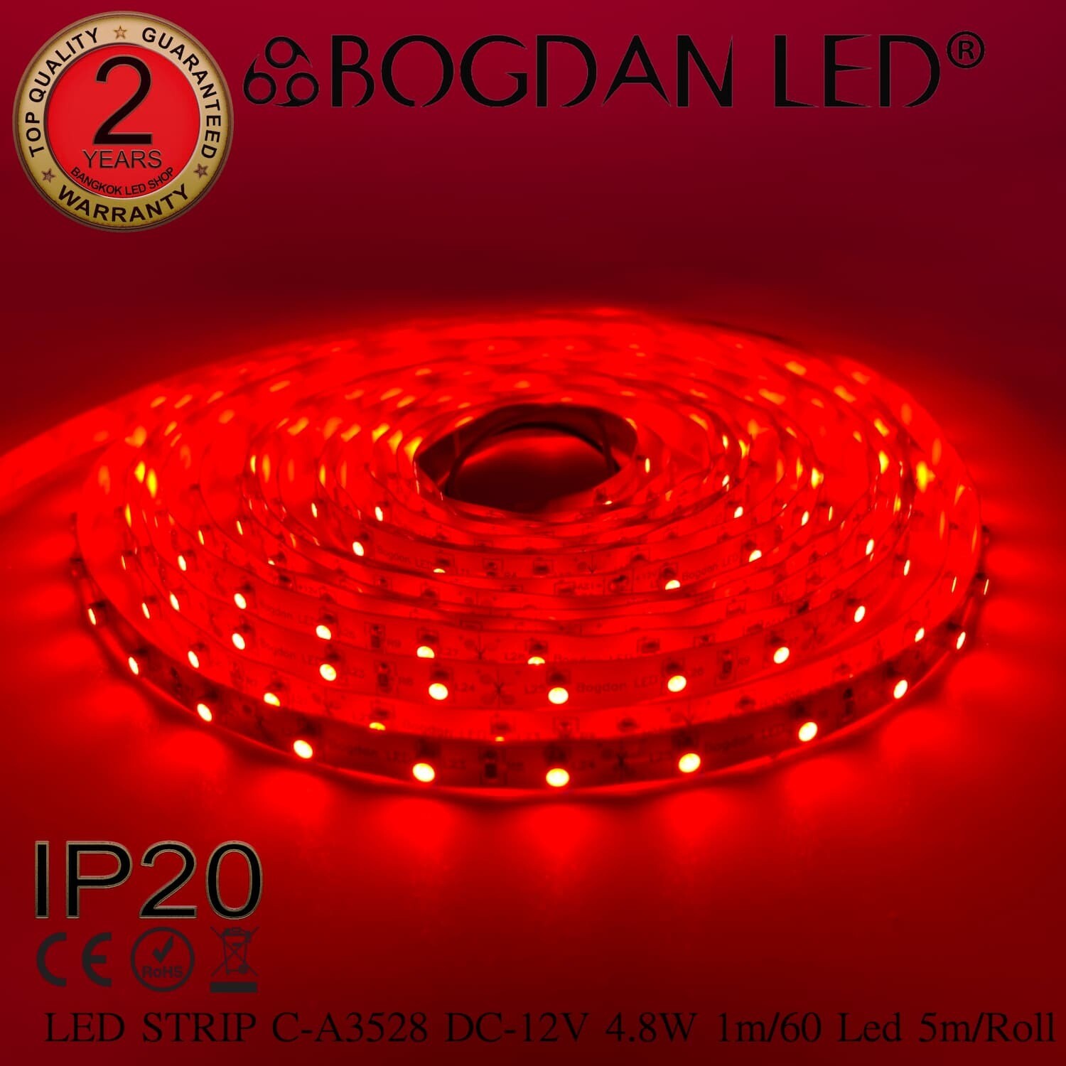 C-A3528-60-RED DC-12V IP20 BOGDAN LED