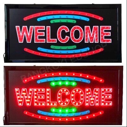 LED SIGN BOARD WELCOME 3 layer