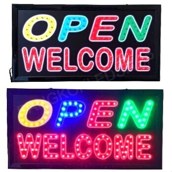 LED SIGN BOARD OPEN-WELCOME