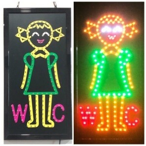 LED SIGN BOARD WOMEN WC