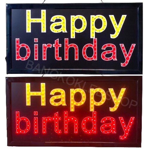 LED SIGN BOARD Happy birthday
