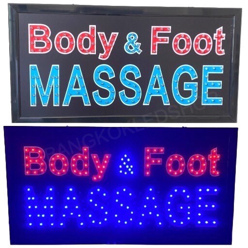 LED SIGN BOARD Body&amp;Foot MASSAGE