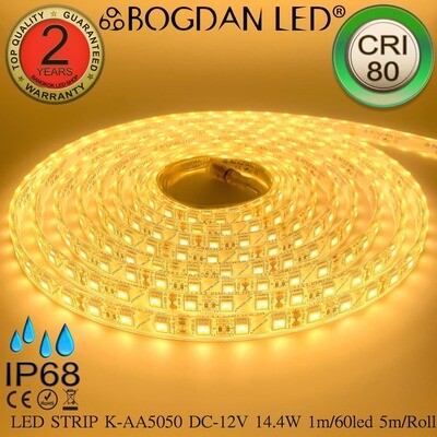 LED STRIP K-AA5050-2700K DC-12V IP68 BOGDAN LED