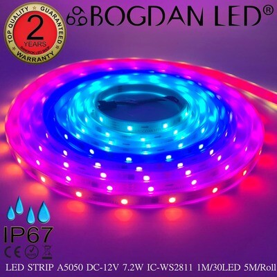 LED STRIP A5050-DC-12V-10L-30LED IC-WS2811 BOGDAN LED