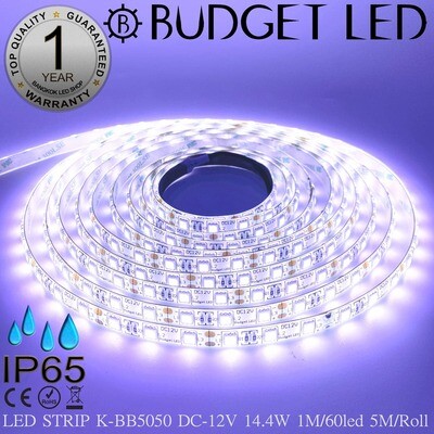 LED STRIP K-BB5050-15000K DC-12V IP65 BUDGET LED