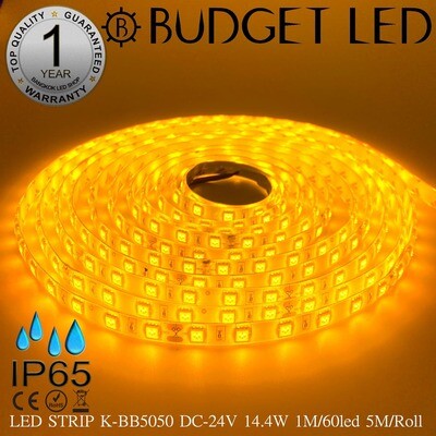 LED STRIP K-BB5050-YELLOW DC-24V IP65 BUDGET LED LED STRIP K-BB5050-YELLOW DC-24V IP65 BUDGET LED