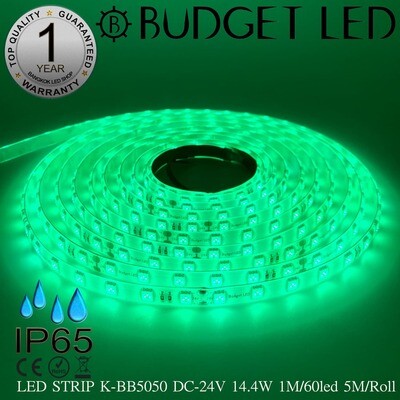 LED STRIP K-BB5050-GREEN DC-24V IP65 BUDGET LED