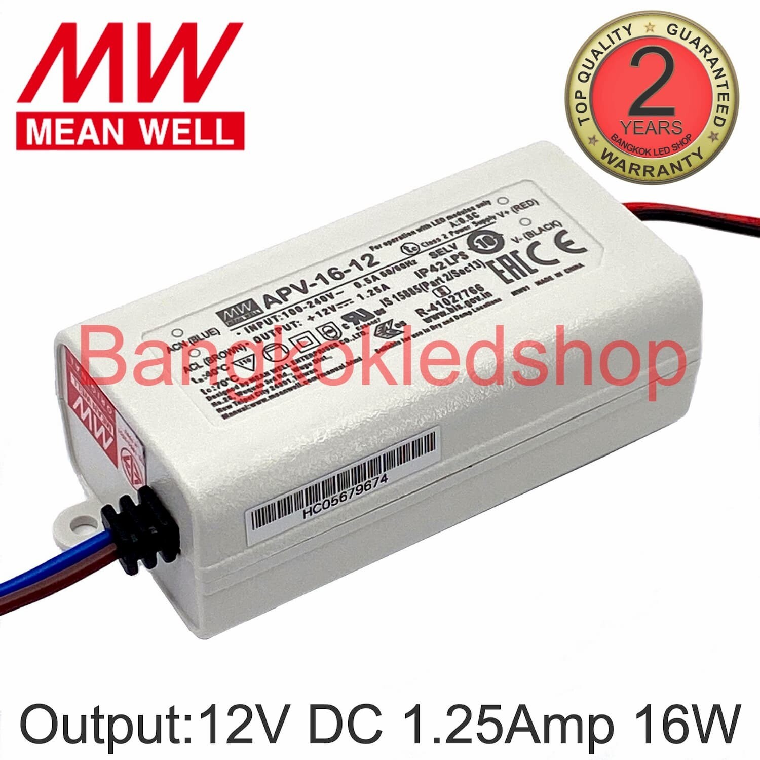POWER SUPPLY APV-16-12 MEAN WELL