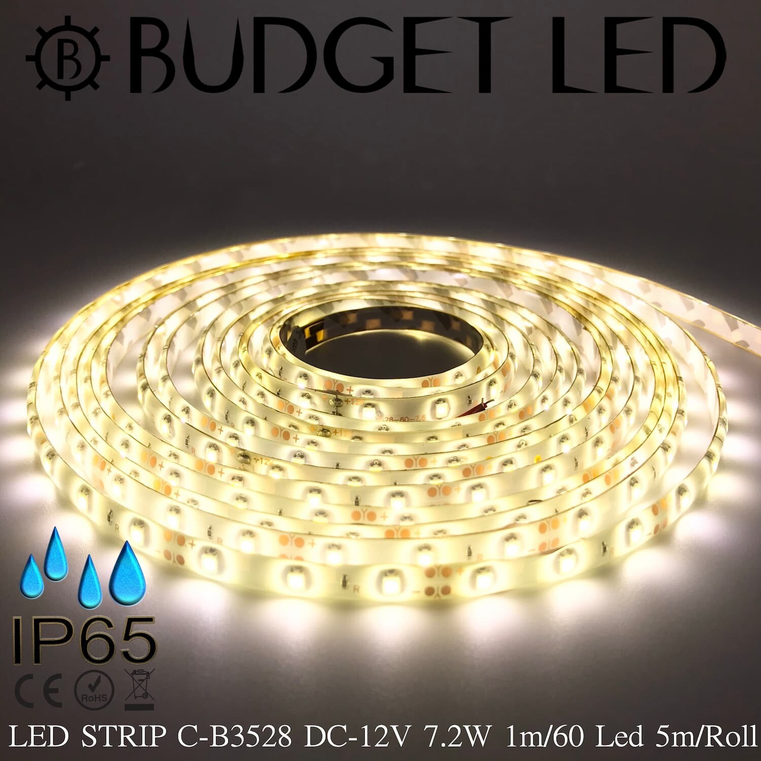 LED STRIP C-B3528-Warm White DC-12V 7.2W