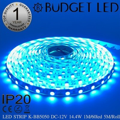 LED STRIP K-BB5050-BLUE ICE DC-12V IP20 BUGDGET LED