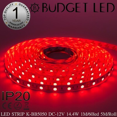 LED STRIP K-BB5050-RED DC-12V IP20 BUDGET LED