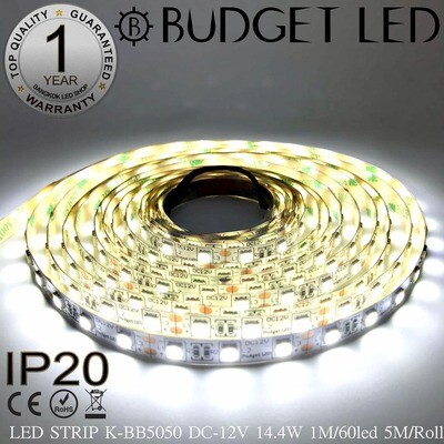 LED STRIP K-BB5050-6500K DC-12V IP20 BUDGET LED