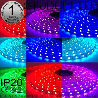 LED STRIP K-BB5050-RGB DC-12V IP20 BUDGET LED