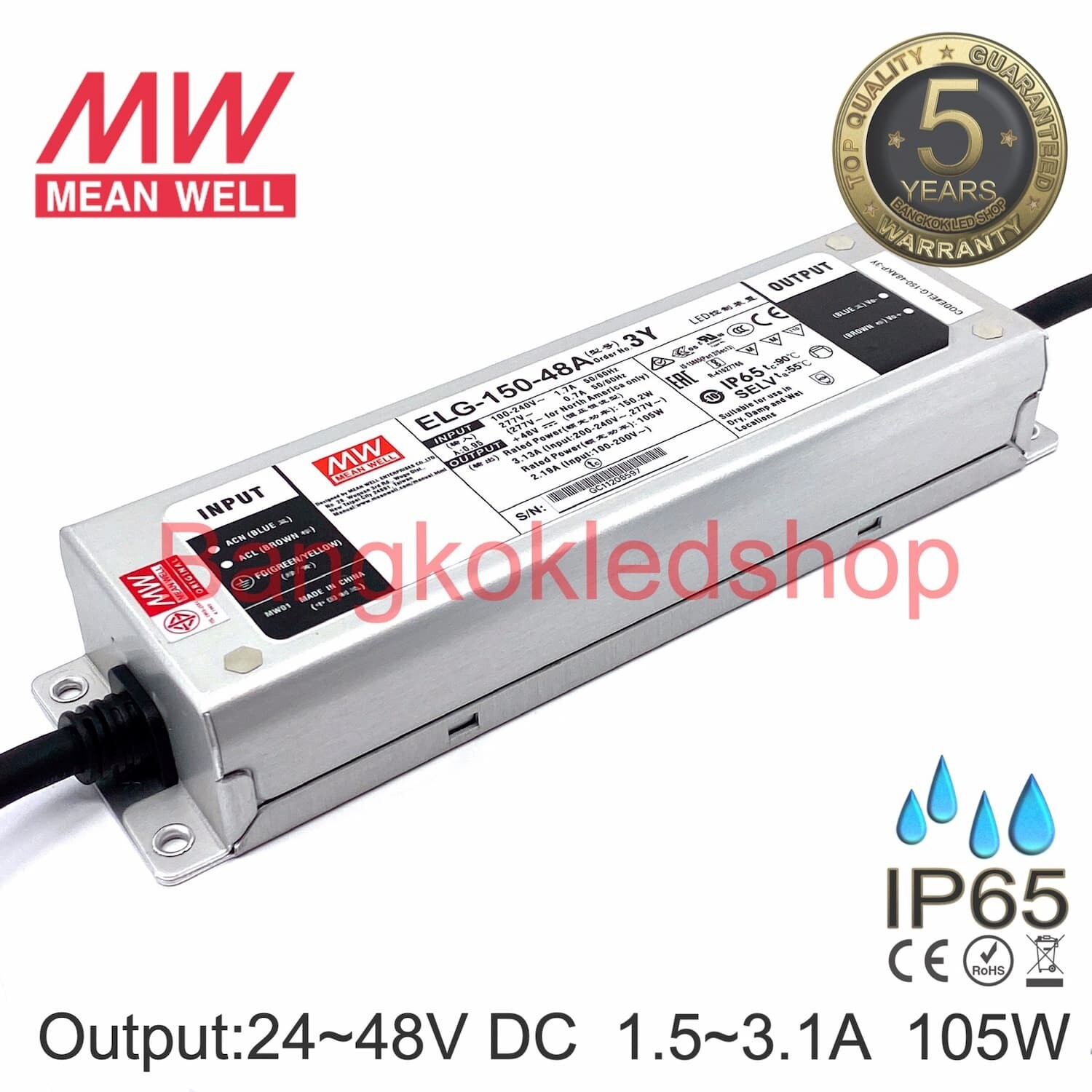 LED DRIVER  ELG-150-48A 3Y