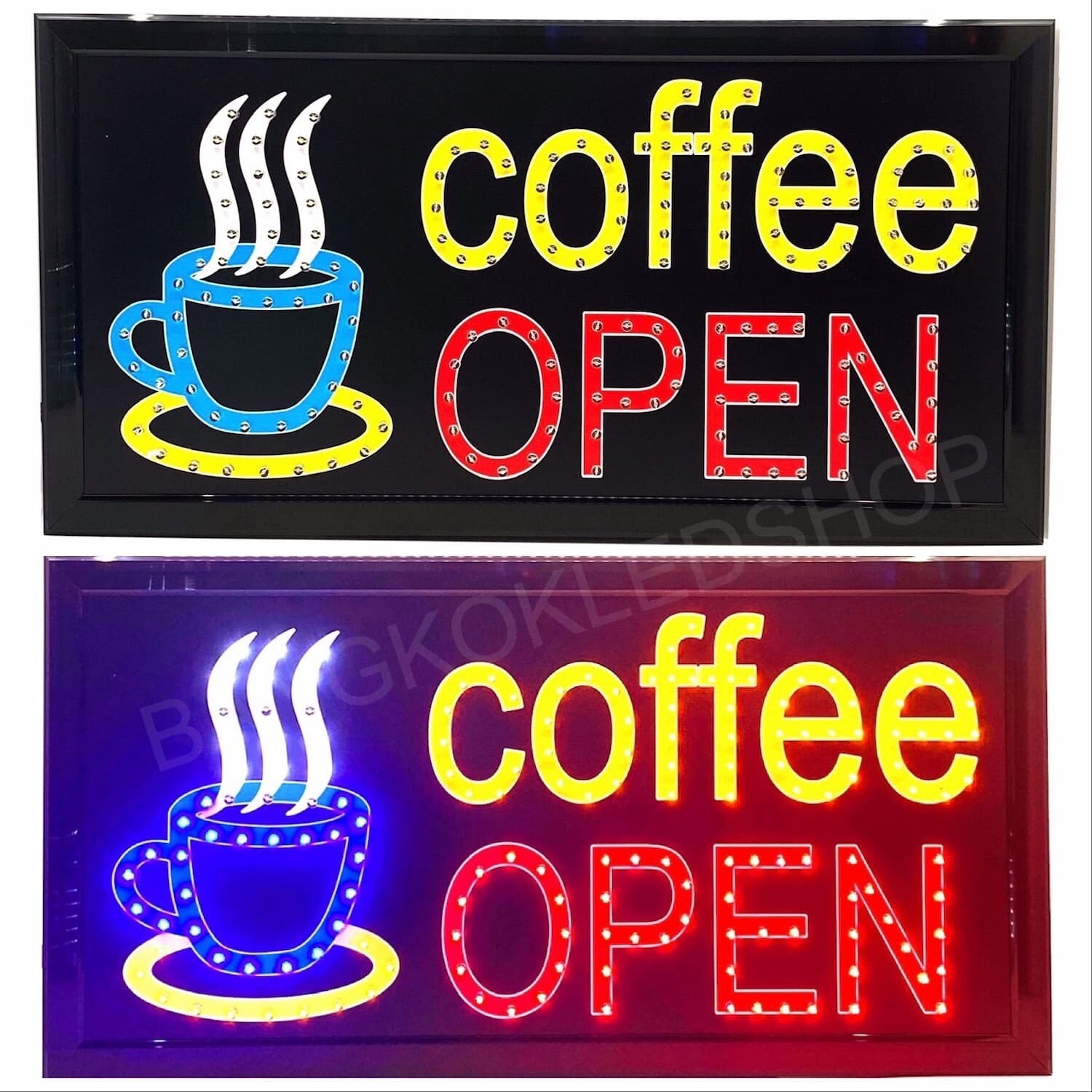 LED SIGN BOARD coffee OPEN