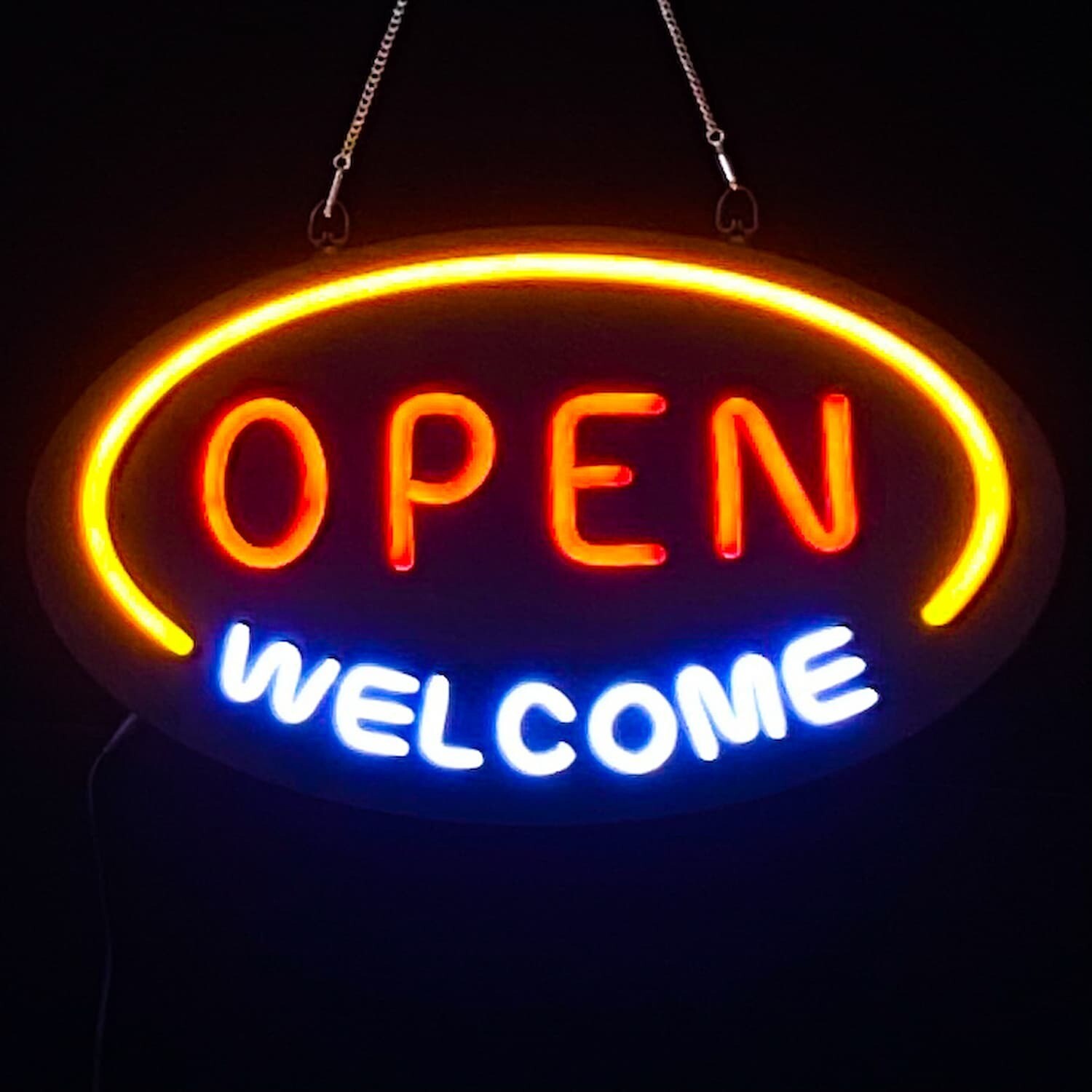 LED NEON SIGN BOARD OPEN WELCOME
