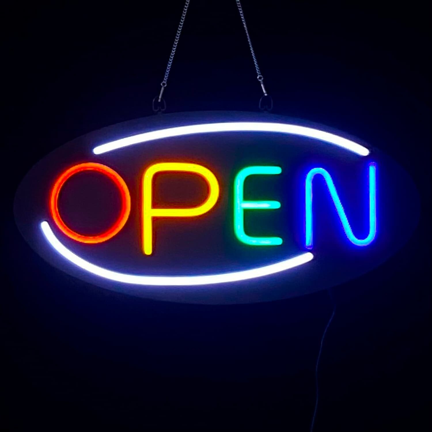 LED NEON SIGN BOARD OPEN  (R/Y/G/B)