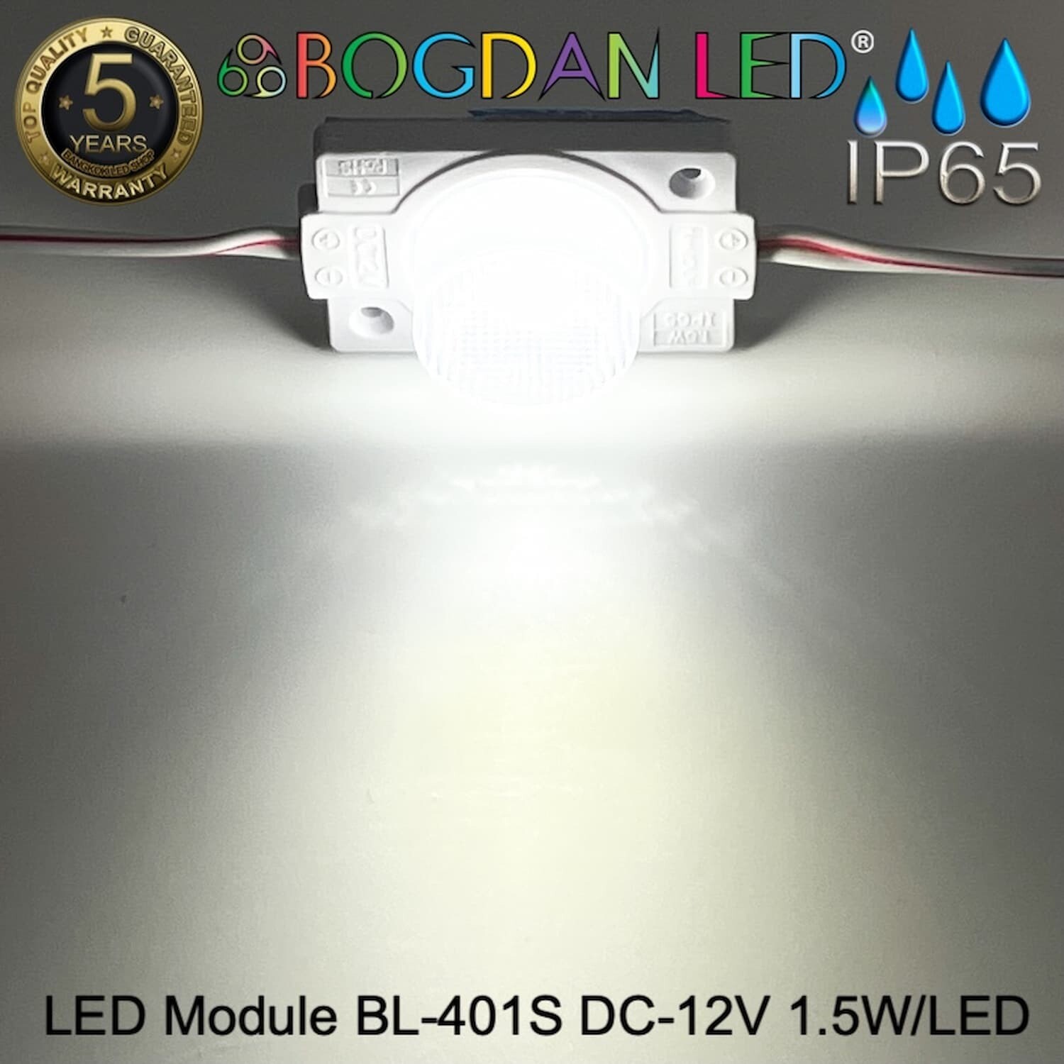 Led Module BL-401S-W White 6500K 12V 1.5W have lenses