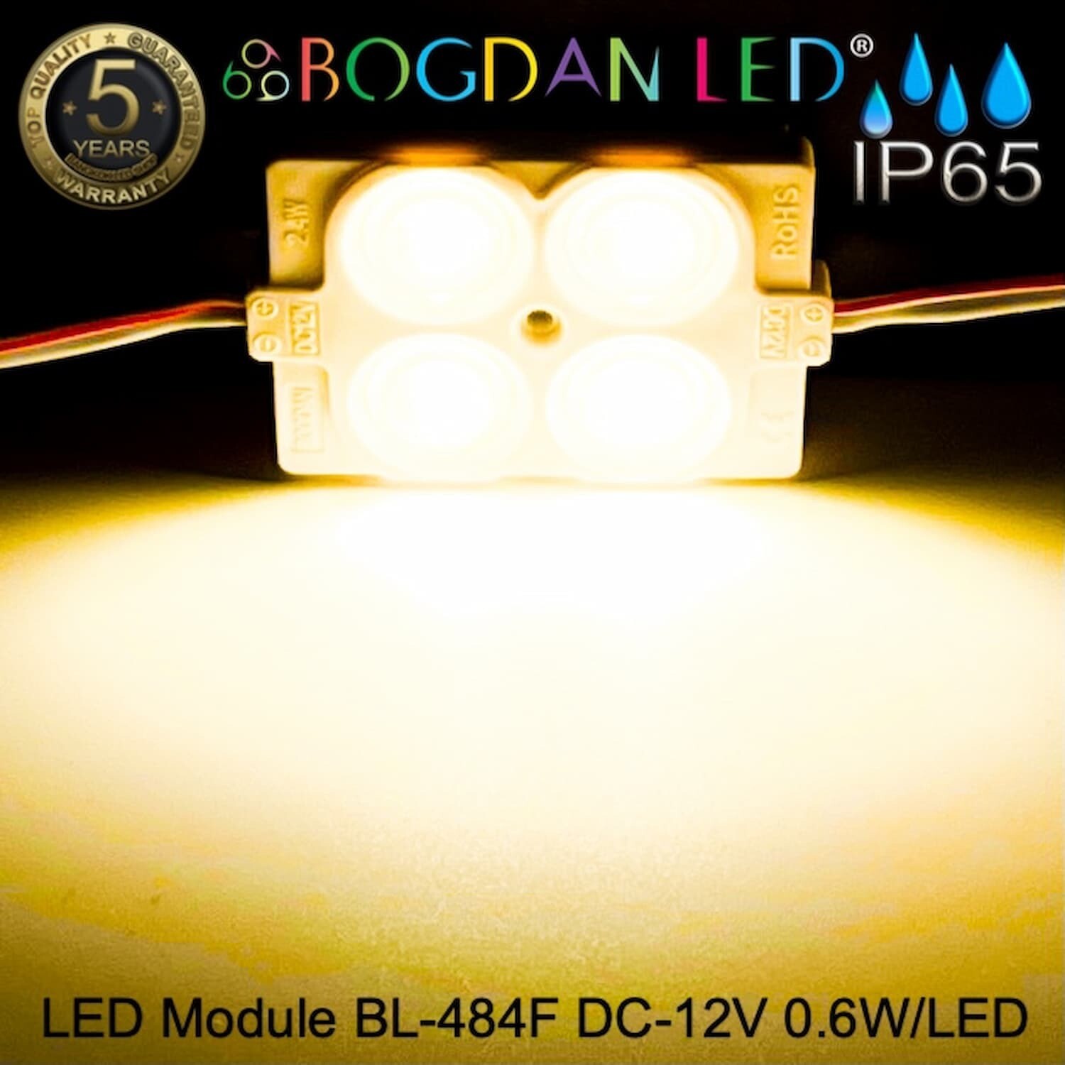 Led Module BL-484F-WW Warm white 3000K 12V 2.4W