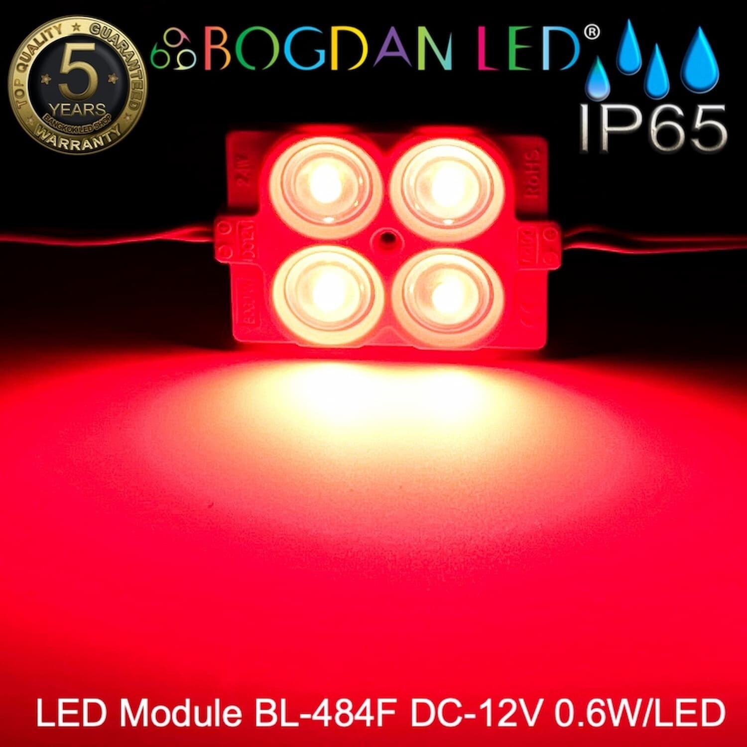 Led Module BL-484F-R  Red 12V 2.4W