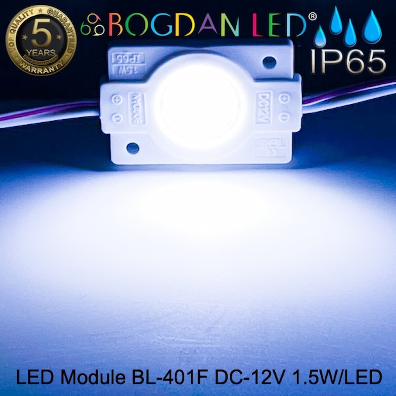 Led Module 2835 BL-401F-CW Clod white 12000-15000K 12V 1.5W