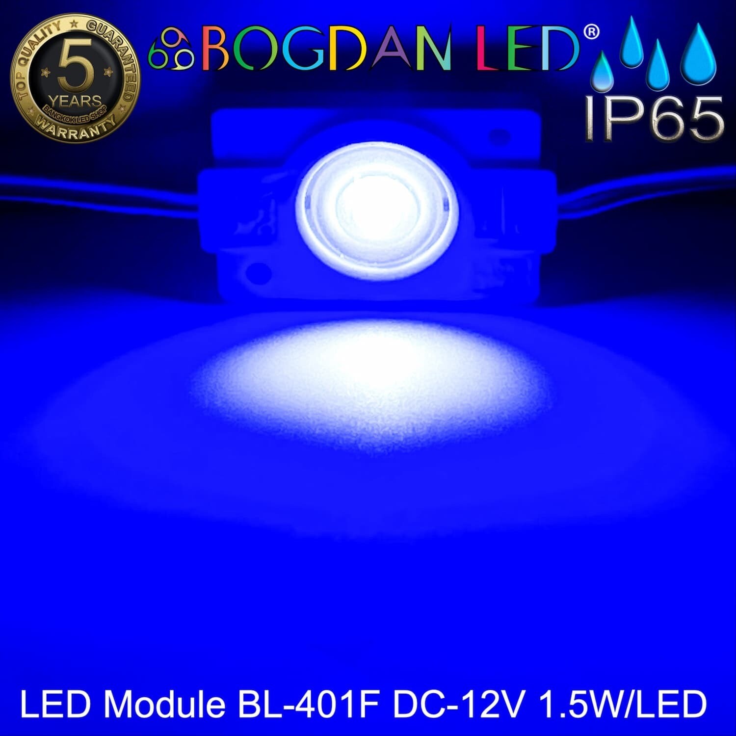 Led Module 2835  BL-401F-B Blue12V 1.5W