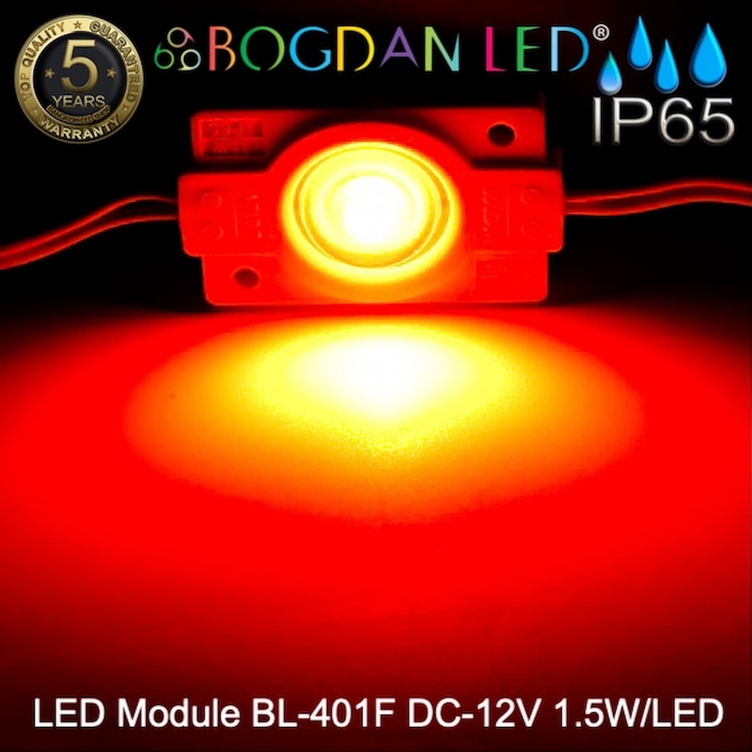 Led Module 2835 BL-401F-R  Red 12V 1.5W