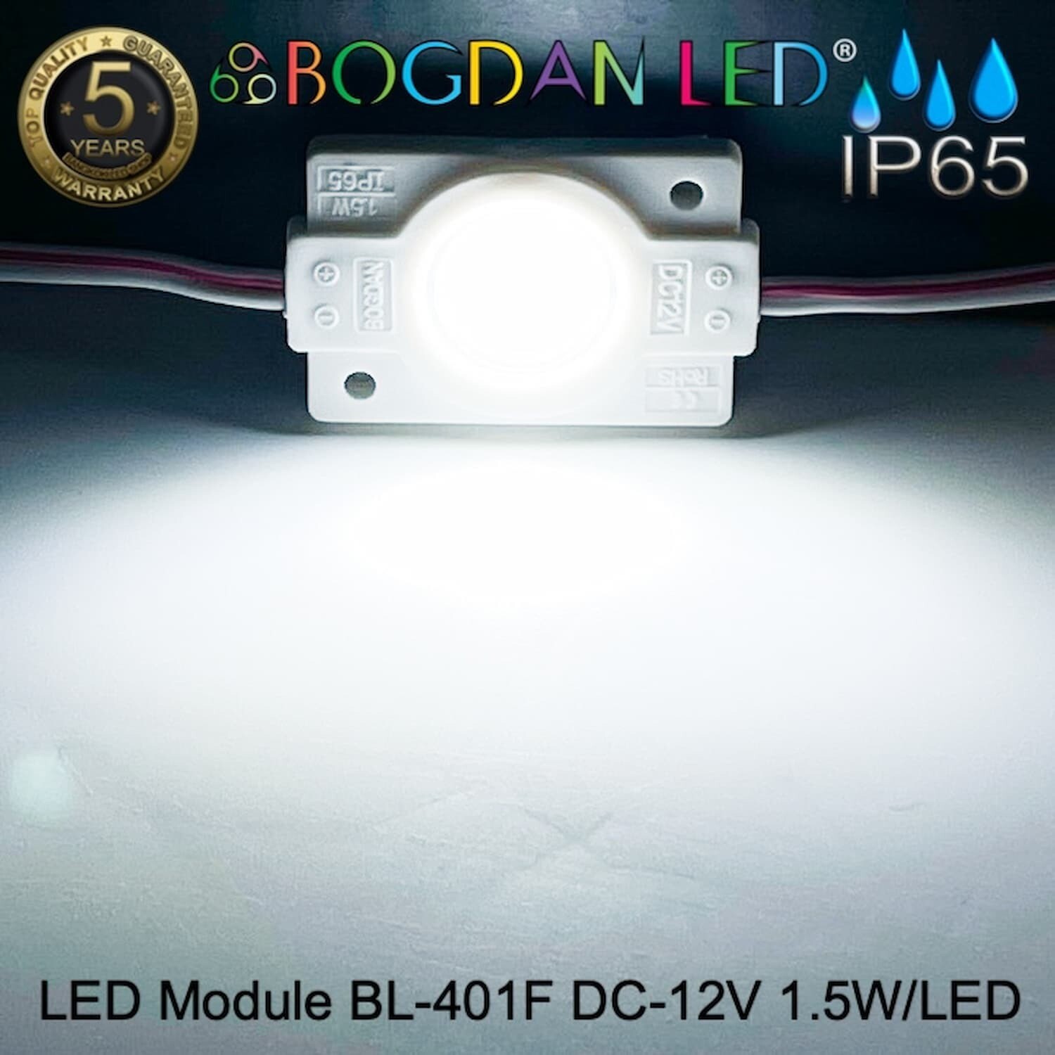 Led Module 2835 BL-401F-W White 6500K 12V 1.5W