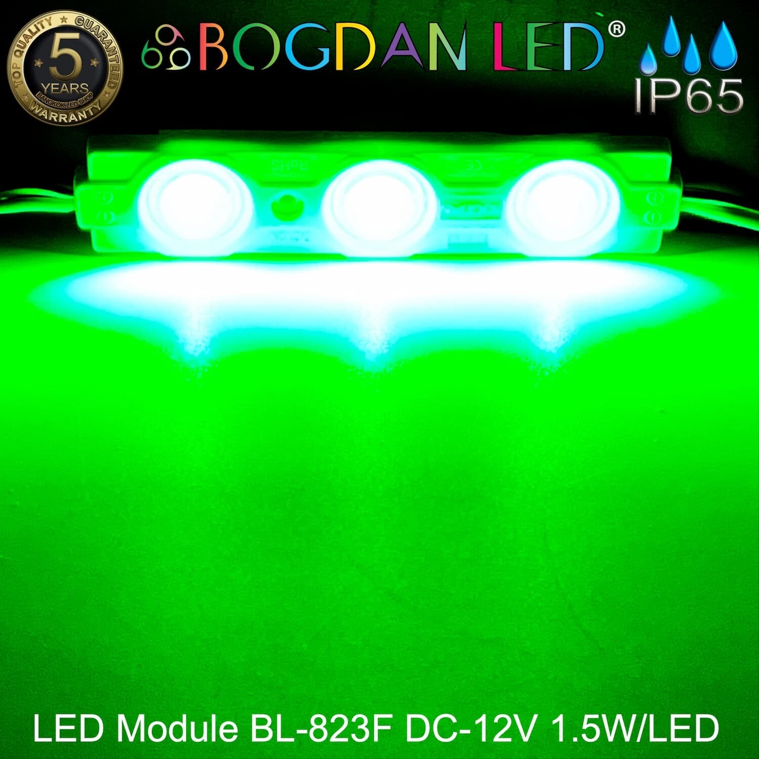 LED Module BL-823F-G Green 12V 1.5W