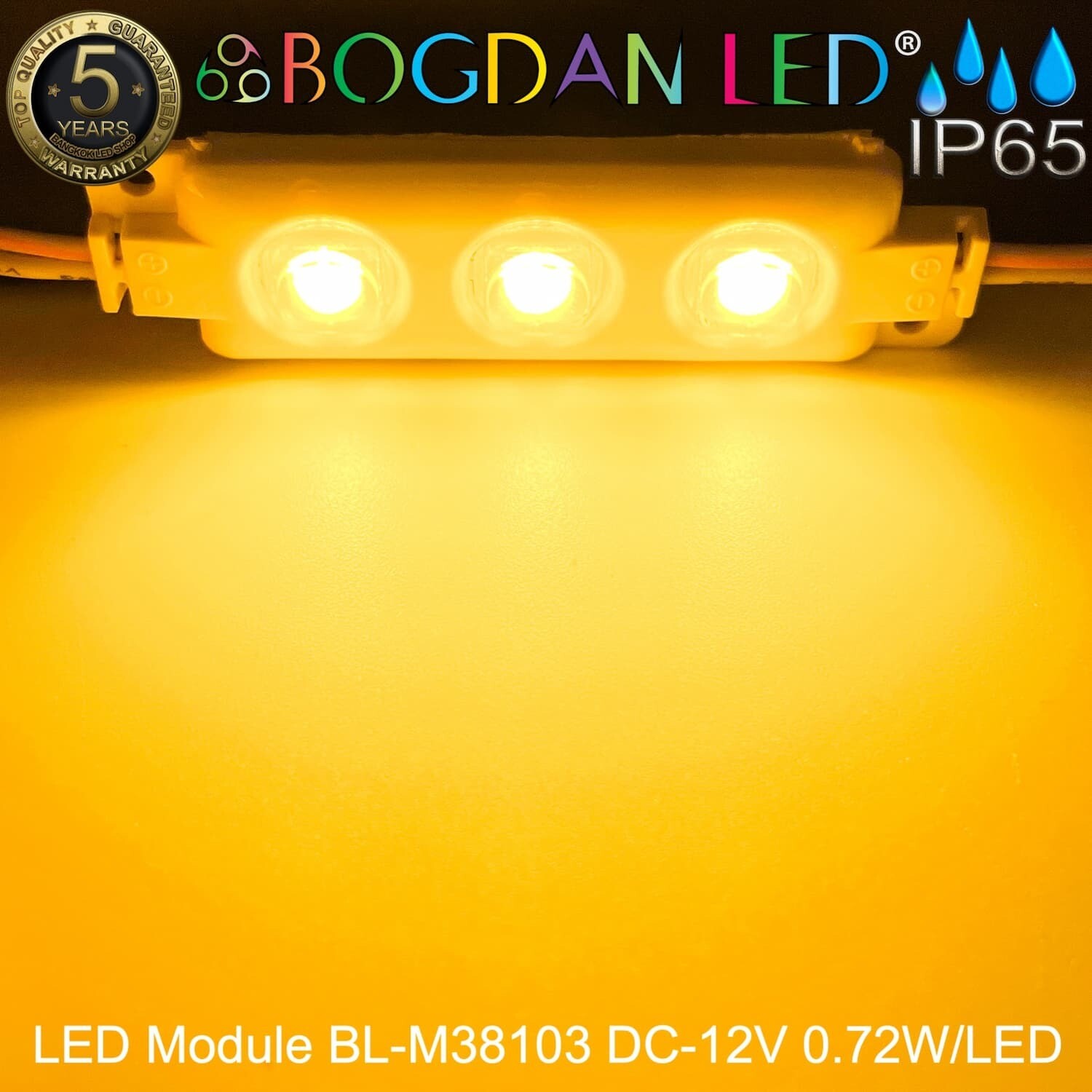 LED Module 5050 BL-M38103BF-50T-3-Y   Yellow 12V 0.72W