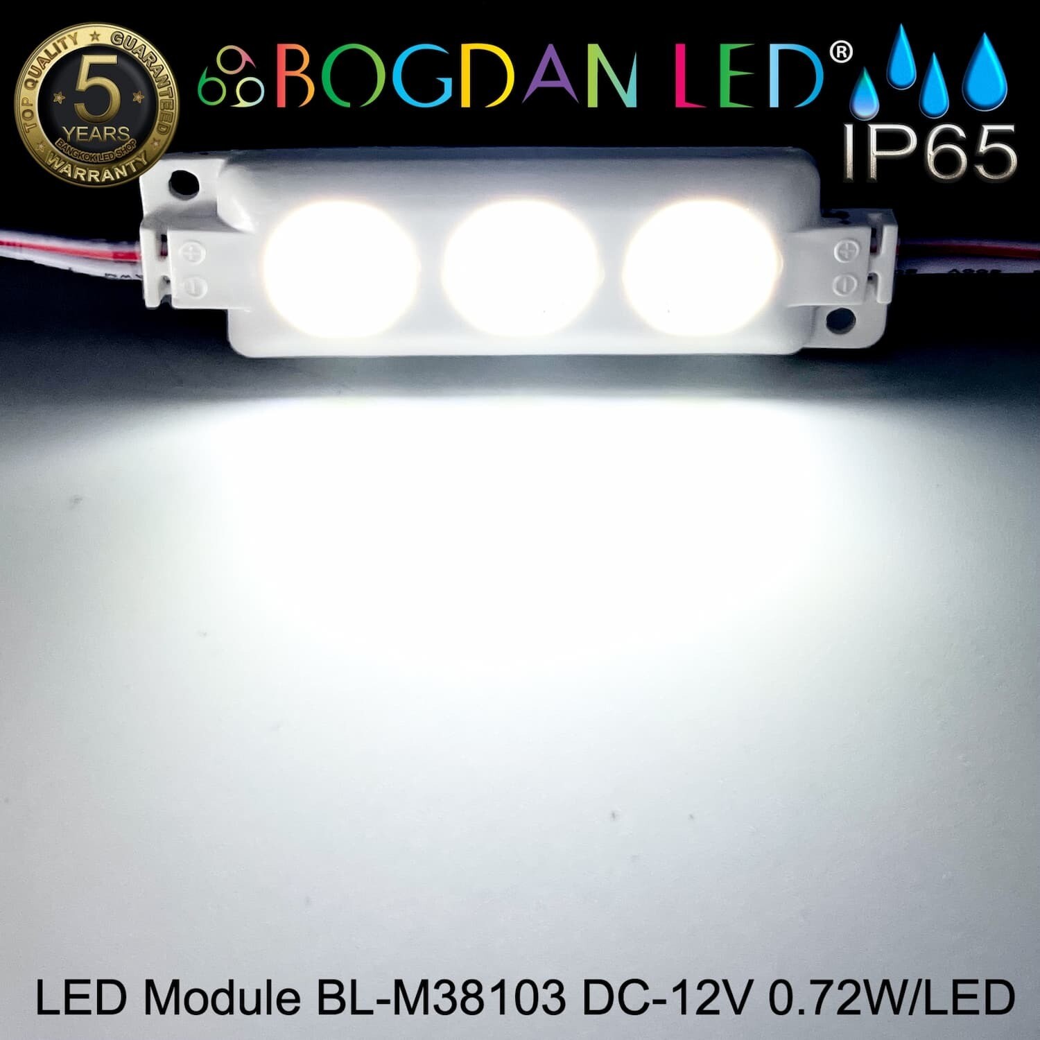 LED Module 5050 BL-M38103BF-50T-3-W  White 6500K 12V 0.72W