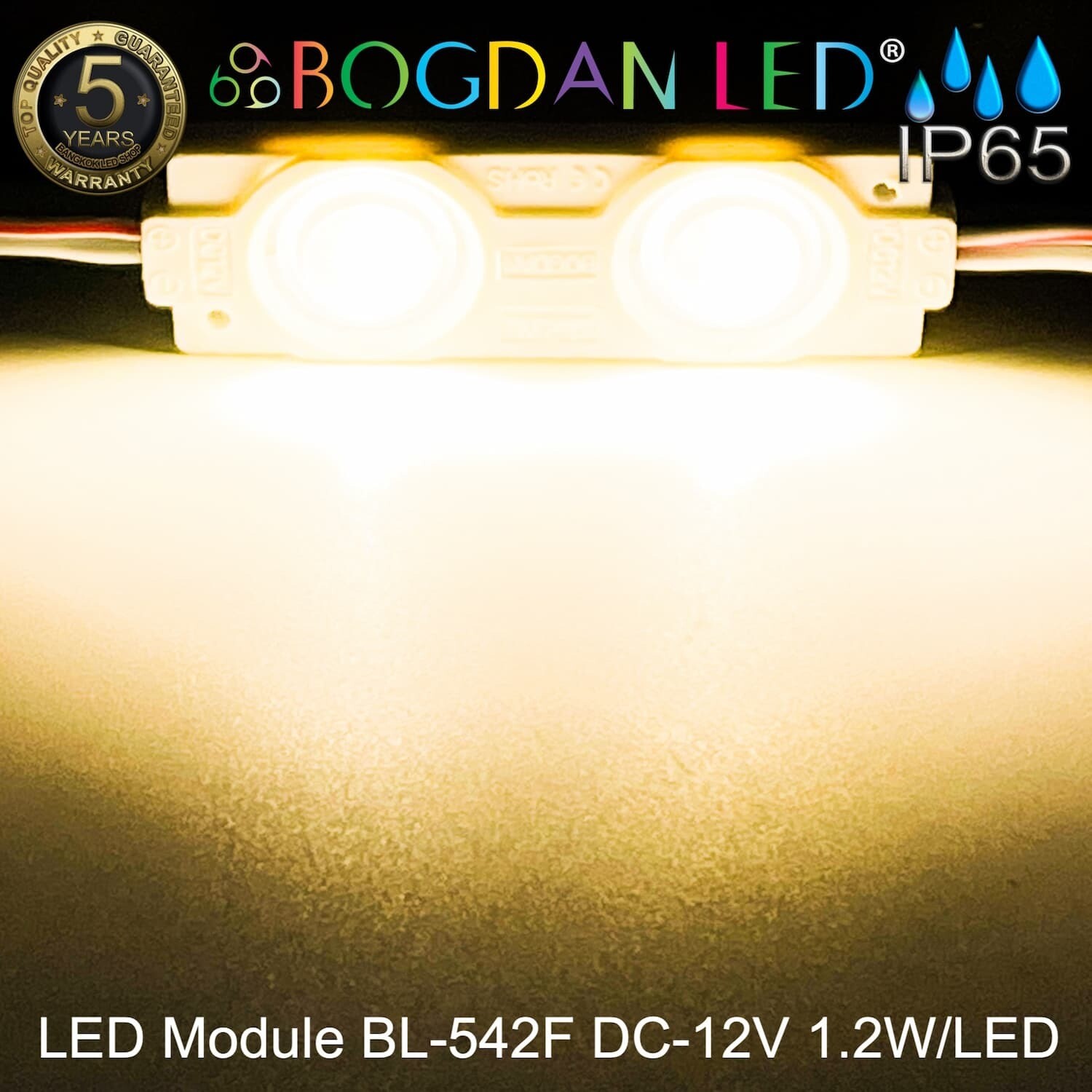 Led Module 2835 BL-542F-WW  Warm White 3000K 12V 1.2W