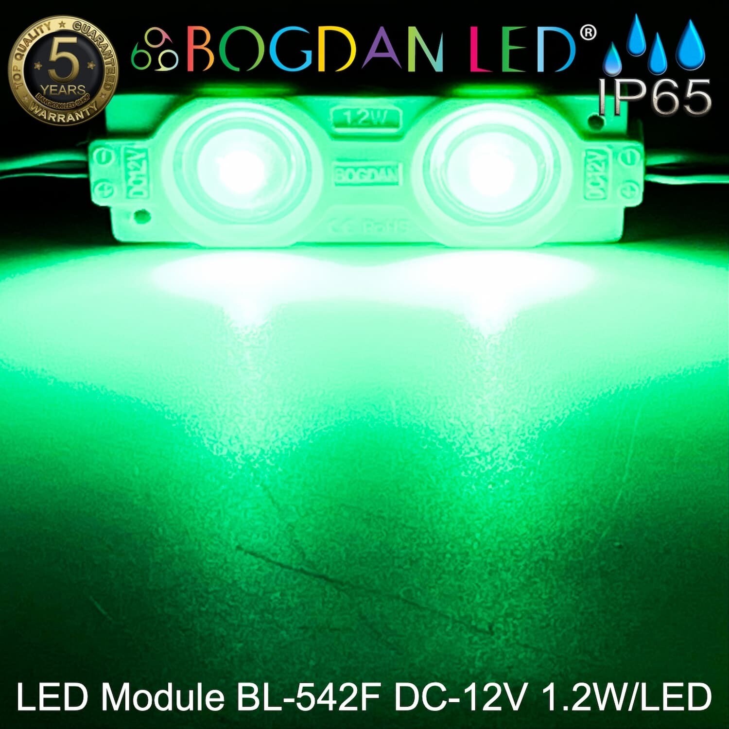 Led Module 2835 BL-542F-G Green 12V 1.2W Led Module 2835 BL-542F-G Green 12V 1.2W