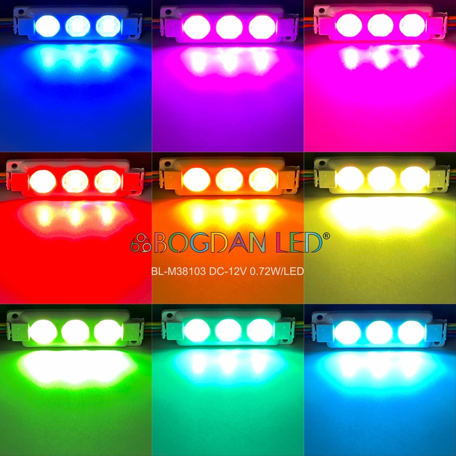LED Module 5050 BL-M38103BF-50T-3-RGB  12V 0.72W