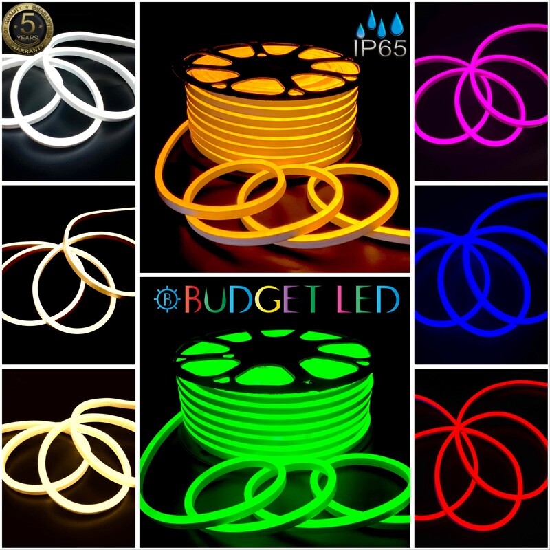220V IP65 LED  Neon Flex 8x15 mm 50 Meters