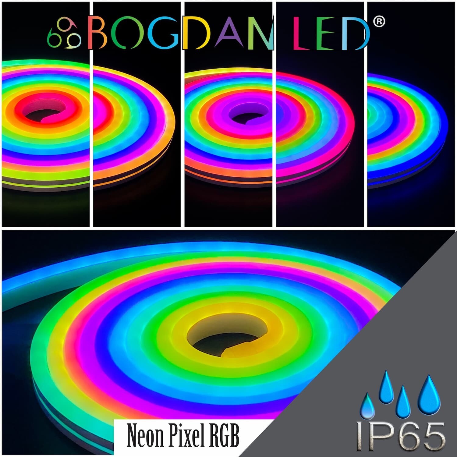 LED NEON FLEX PIXEL IC-WS2811 DC-12V 5M BOGDAN LED