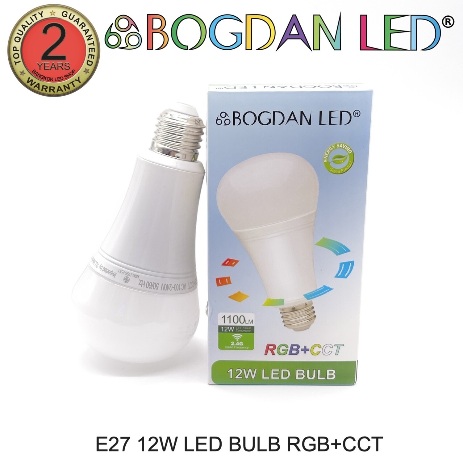 LED Bulb RGB+CCT 12W 220V BOGDAN LED