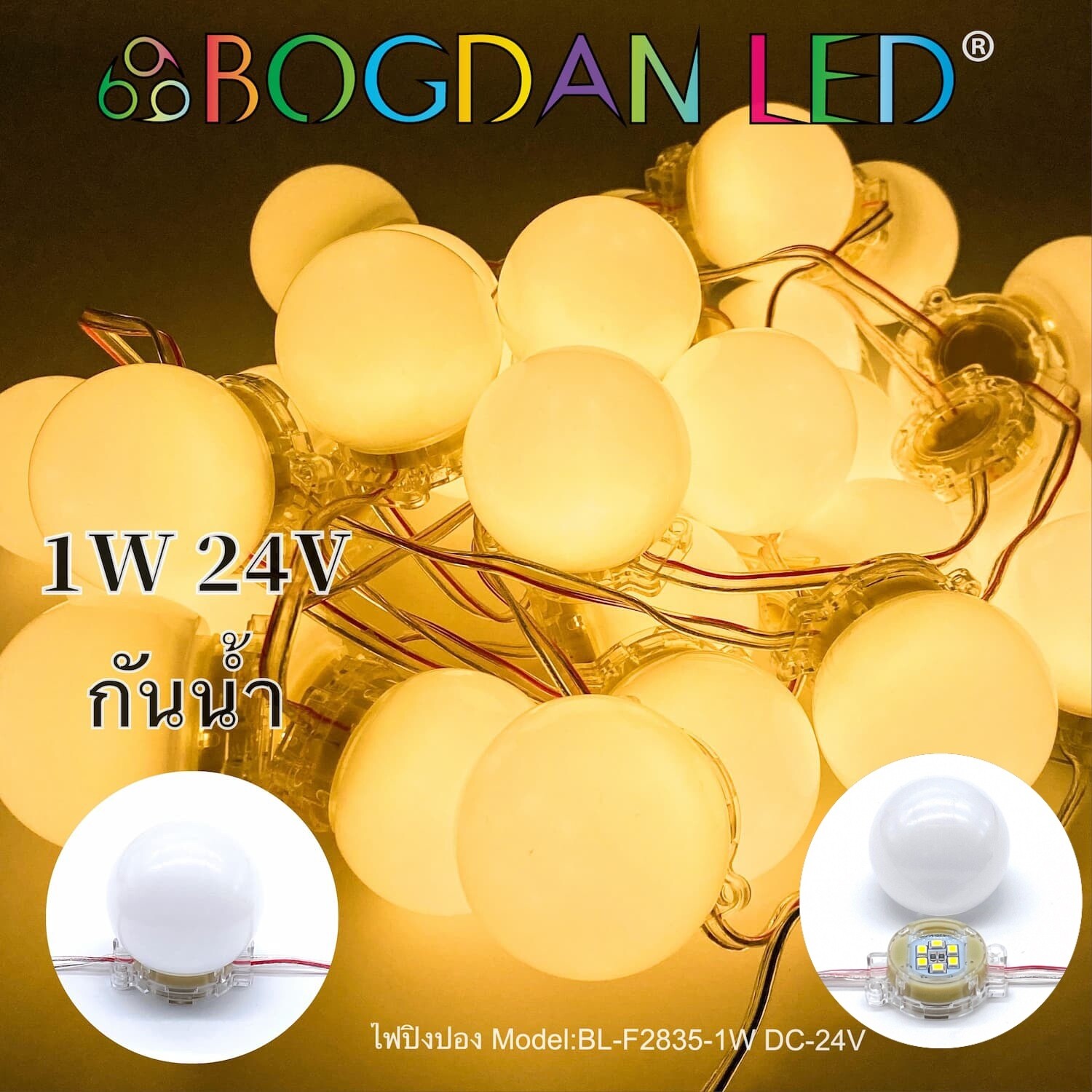 LED Module BL-F2835-1W-WWT DC-24V Warm White BOGDAN LED