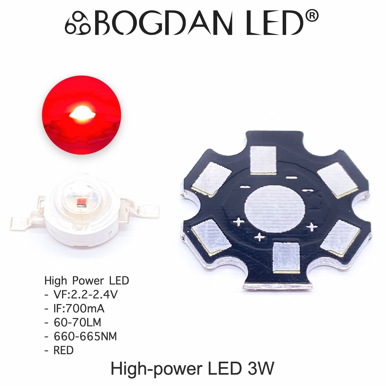 High Power LED 3W RED