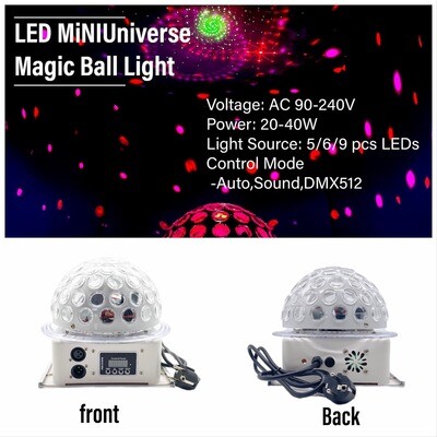 LED Mini Universe Magic Ball Light DMX  AC90-240V