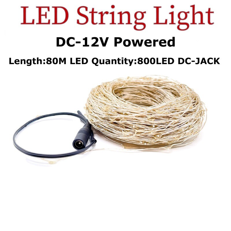 String Light 80 meter ,12V DC