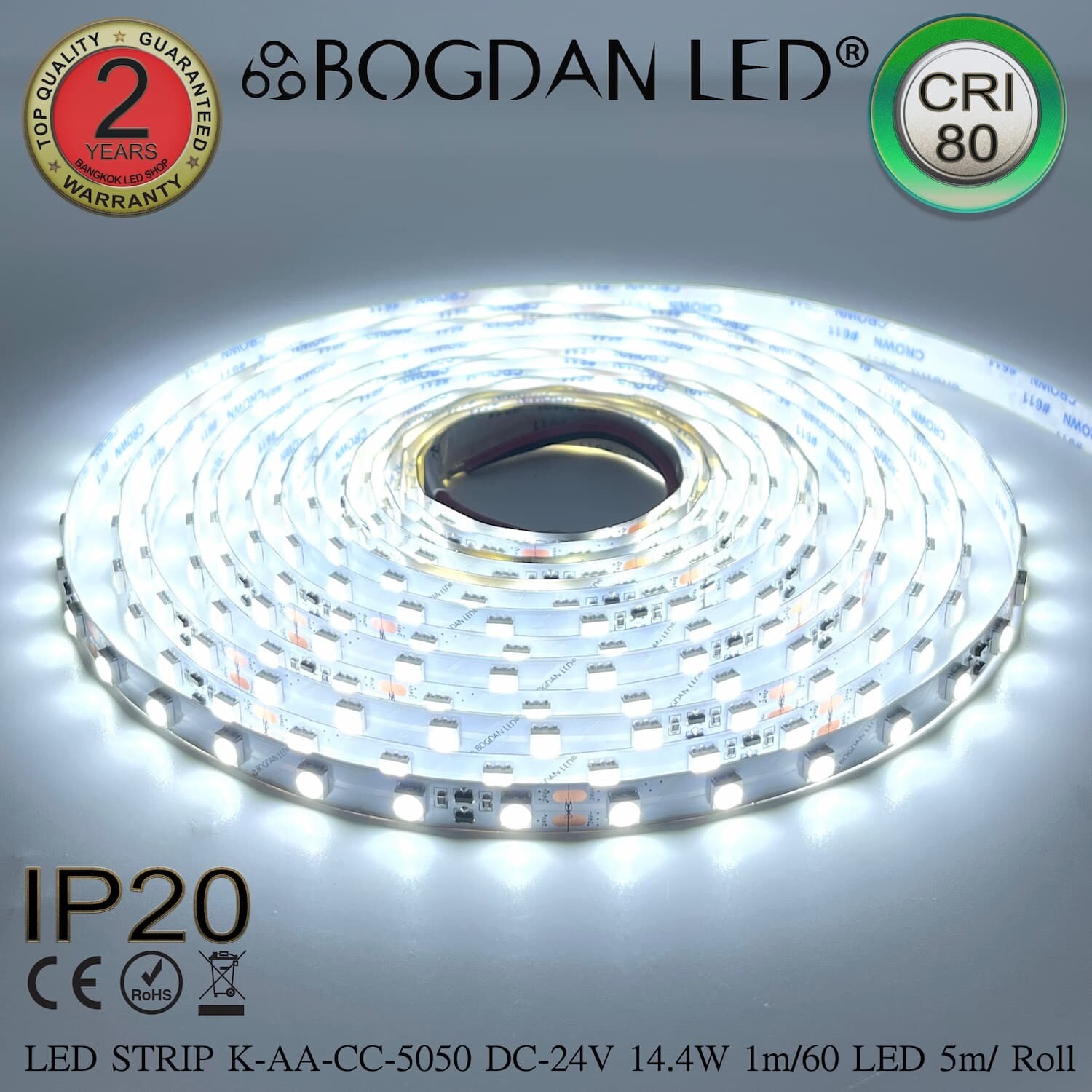 LED STRIP K-AA-CC-5050-6500K DC-24V IP20 LED CONSTANT CURRENT