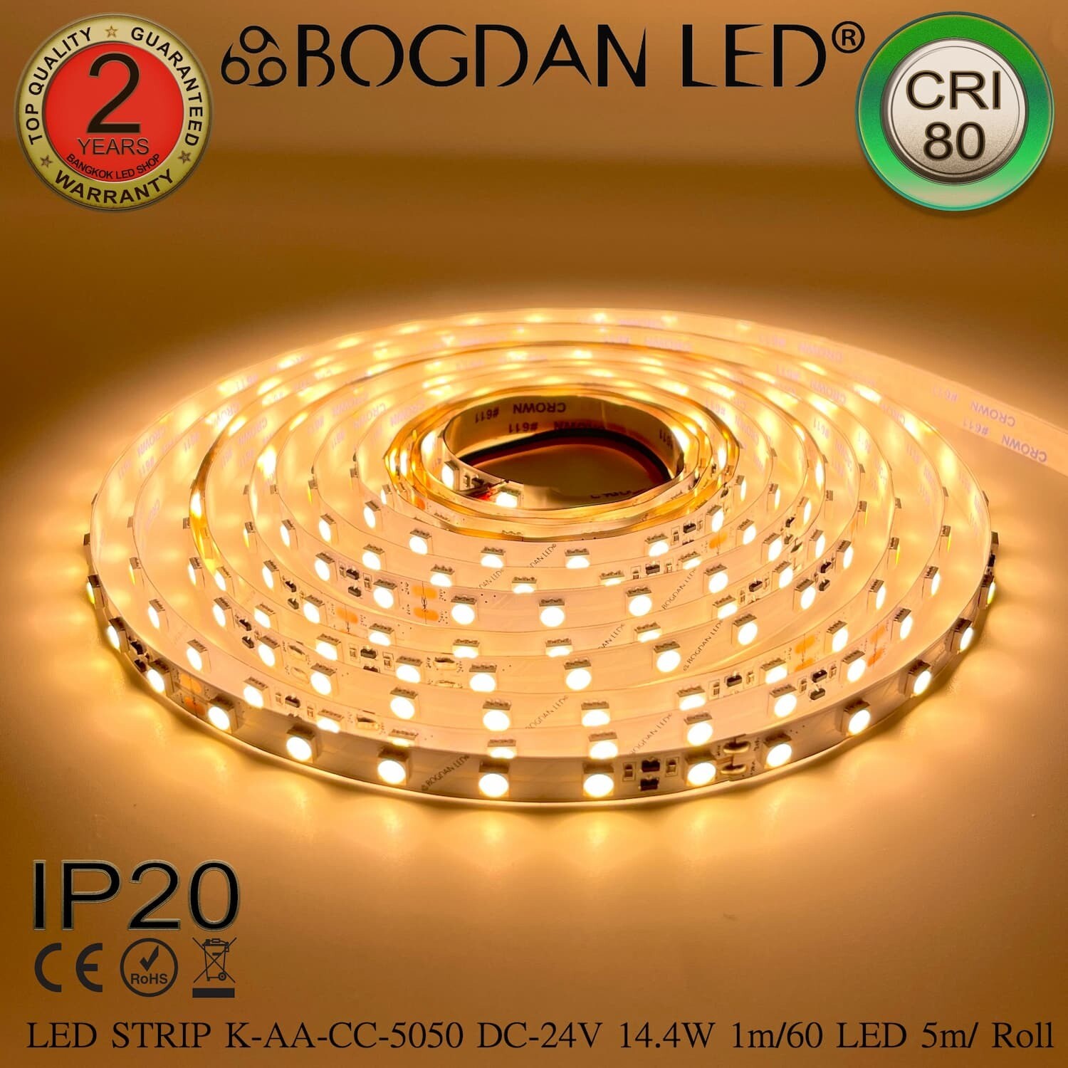 LED STRIP K-AA-CC-5050-2700K DC-24V IP20 LED CONSTANT CURRENT