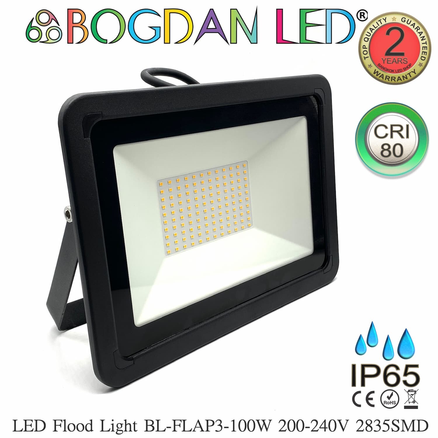 LED Flood light BL-FLAP3-100W 3000K AC220-240V BOGDAN LED
