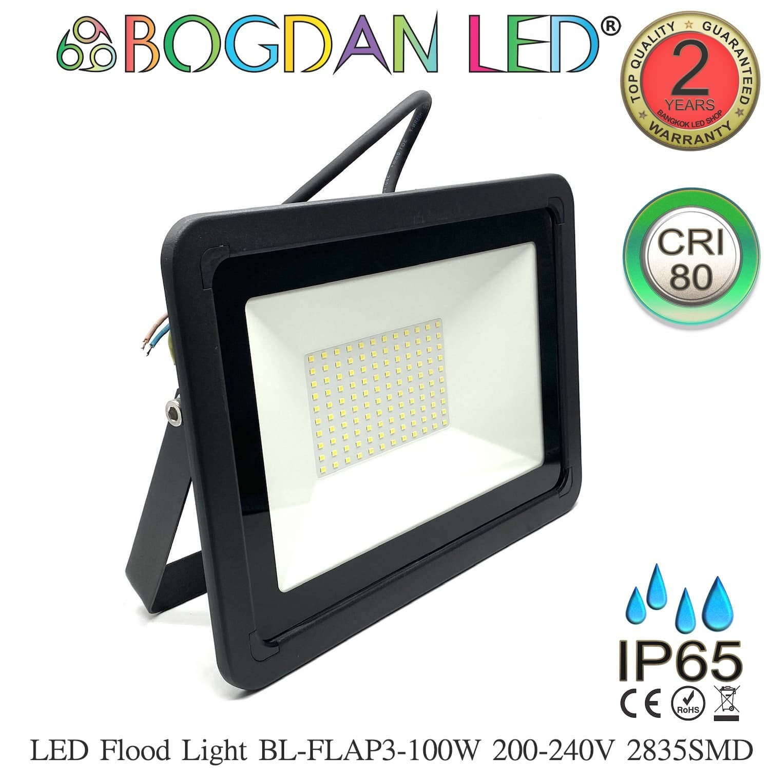 LED Flood light BL-FLAP3-100W 6500K AC220-240V BOGDAN LED