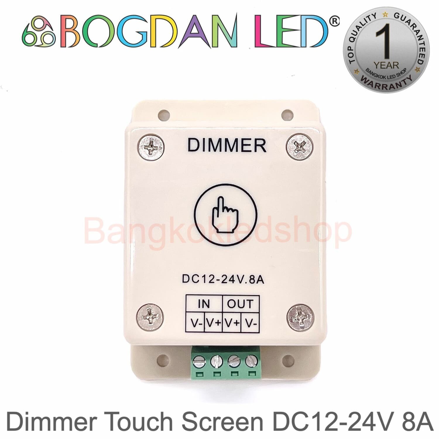 Dimmer Touch Screen 8A Plastic