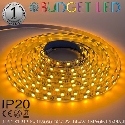 LED STRIP K-BB5050-YELLOW DC-12V IP20 BUDGET LED LED STRIP K-BB5050-YELLOW DC-12V IP20 BUDGET LED