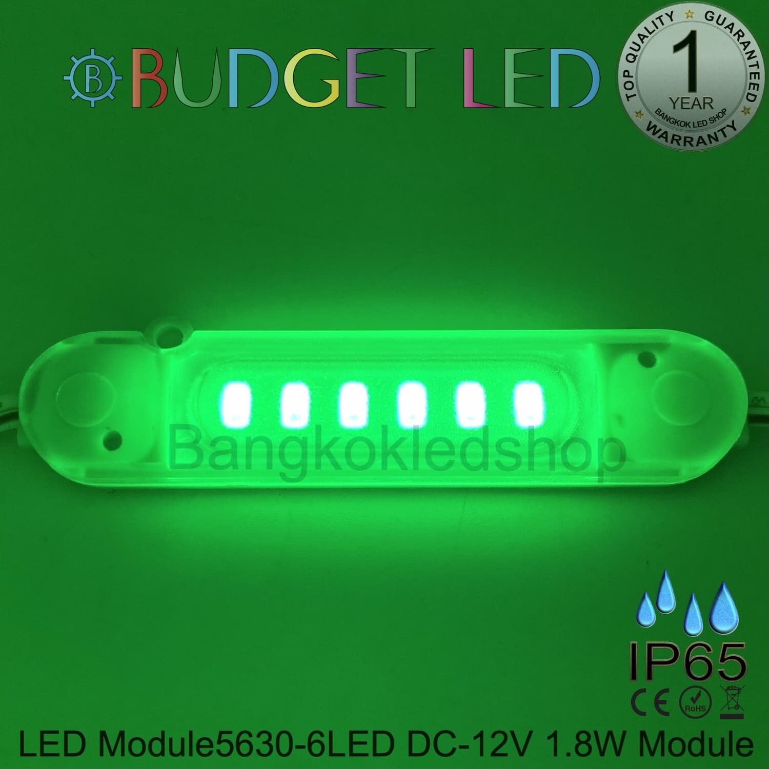 Led Module 1.8W 5630-6Led Green 12V