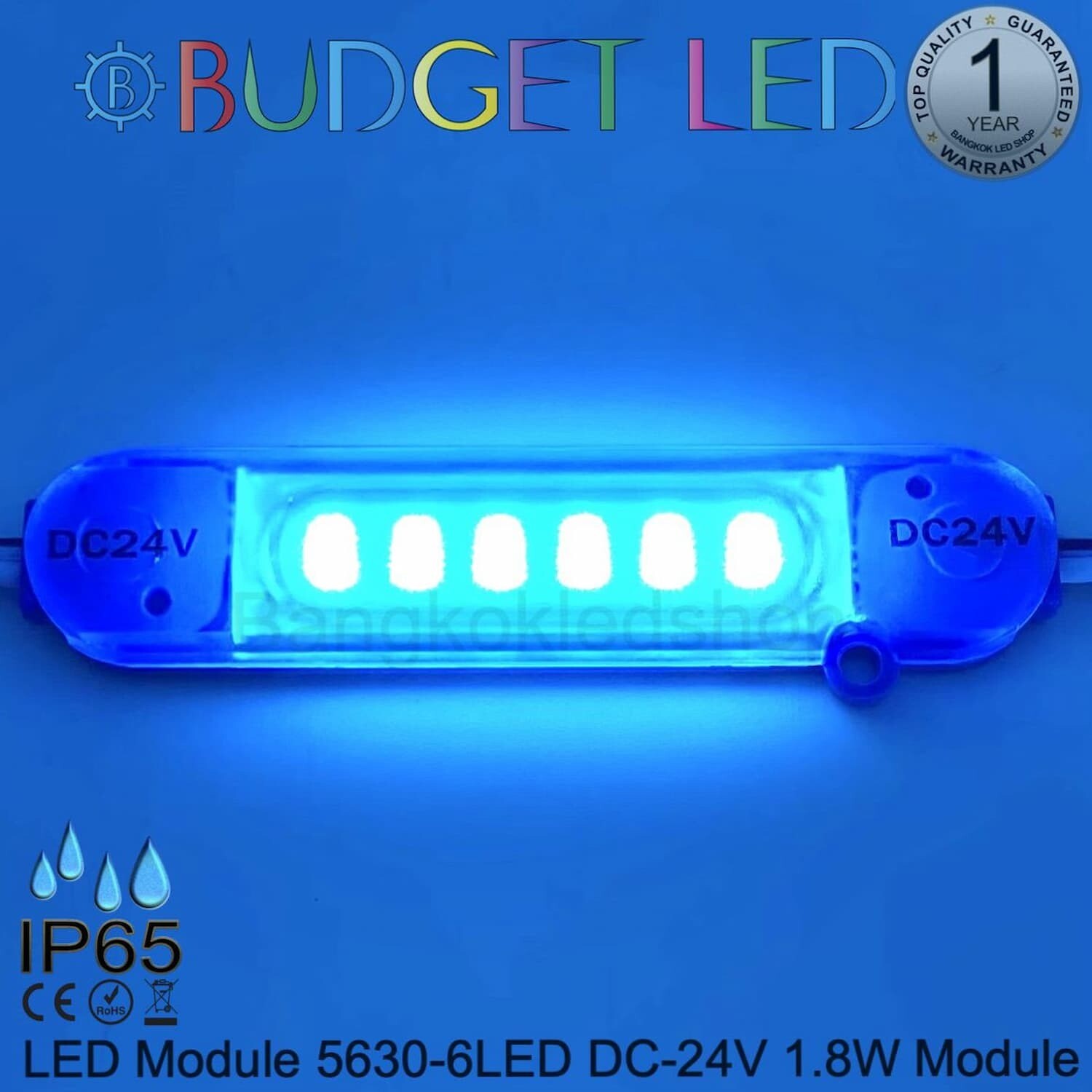 Led Module 1.8W 5630-6Led Ice Blue 24V
