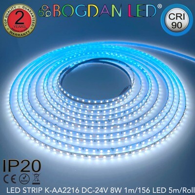 LED STRIP K-AA2216-156-6500K DC-24V IP20 BOGDAN LED